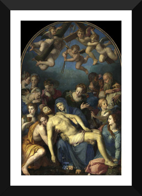 

Tallenge - Bronzino - Deposition Of Christ - Framed A3 Size Poster Paper Print(17 inch X 12 inch, Framed)