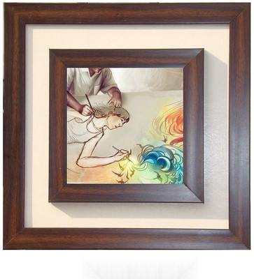 

Lila Painting DVL- S-1048 With Wooden Frame Canvas Art(12 inch X 12 inch)