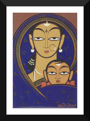 

Tallenge - Indian Art - Jamini Roy - 2 - Framed A3 Size Poster Paper Print(17 inch X 12 inch, Framed)