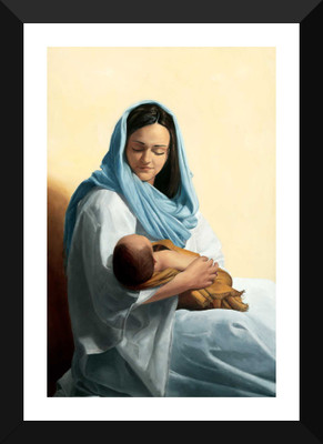 

Tallenge - Contemporary Art - Mother And Child Love - Framed A3 Size Poster Paper Print(17 inch X 12 inch, Framed)