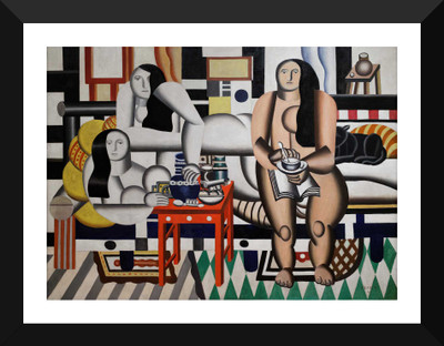 

Tallenge - Fernand Léger - Trois Femmes (Three Women) - Framed A3 Size Poster Paper Print(17 inch X 12 inch, Framed)