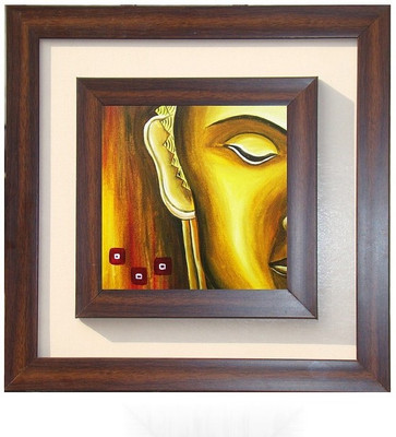 

Lila Painting DVL- L- 663 With Wooden Frame Canvas Art(18 inch X 18 inch)