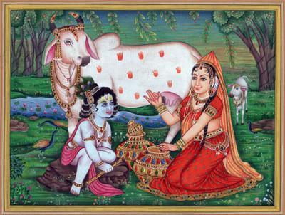 

Tallenge - Bala Krishna With Yashoda - A3 Size Rolled Poster Paper Print(16.5 inch X 11.7 inch, Rolled)