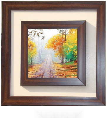 

Lila Painting DVL- S-1049 With Wooden Frame Canvas Art(12 inch X 12 inch)