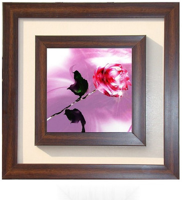 

Lila Painting DVL- M- 200 With Wooden Frame Canvas Art(15 inch X 15 inch)