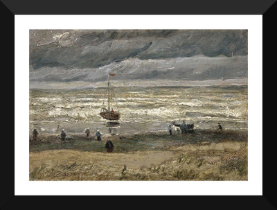 

Tallenge - Van Gogh - View of the Sea at Scheveningen - Framed A3 Size Poster Paper Print(17 inch X 12 inch, Framed)