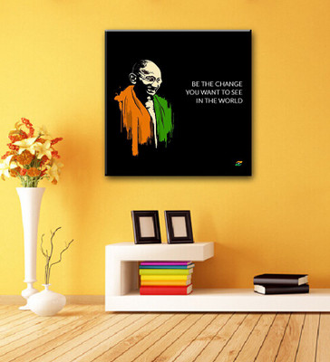 

Tallenge - Mahatma Gandhi Motivational Quotes - Be The Change You Want To See In The World - Gallery Wrap Canvas Art(15 inch X 15 inch, Gallery Wrap)
