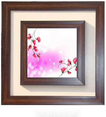 

Lila Painting DVL- M- 368 With Wooden Frame Canvas Art(15 inch X 15 inch)