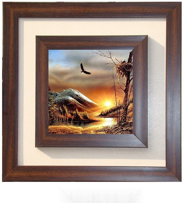 

Lila Painting DVL- M-1139 With Wooden Frame Canvas Art(15 inch X 15 inch)