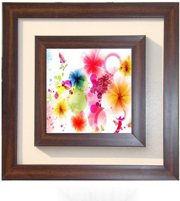 

Lila Painting DVL- M- 571 With Wooden Frame Canvas Art(15 inch X 15 inch)