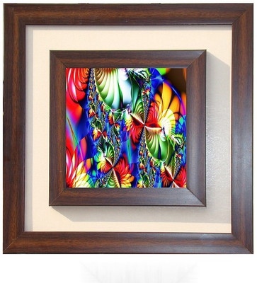 

Lila Painting DVL- M- 428 With Wooden Frame Canvas Art(15 inch X 15 inch)
