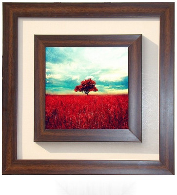 

Lila Painting DVL- L- 456 With Wooden Frame Canvas Art(18 inch X 18 inch)