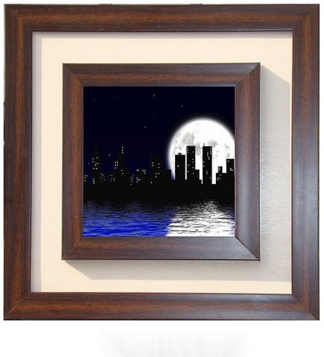 

Lila Painting DVL- S- 692 With Wooden Frame Canvas Art(12 inch X 12 inch)