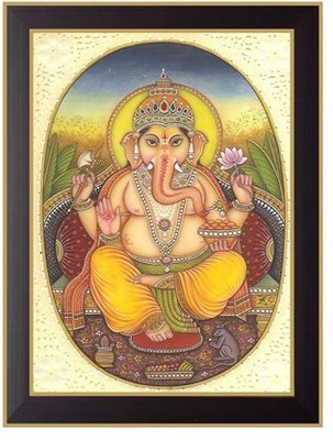 Nilgiri Touch Lord Ganesha Photo Frame Canvas Painting(13 inch x 10 inch) available at flipkart for Rs.399