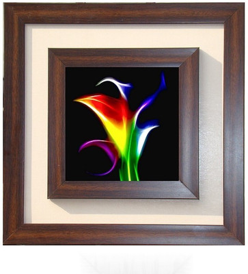 Lila Painting DVL- S-1096 With Wooden Frame Canvas Art(12 inch X 12 inch)