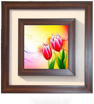 Lila Painting DVL- M- 418 With Wooden Frame Canvas Art(15 inch X 15 inch)