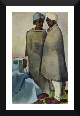 

Tallenge - Amrita Shergil - People From The Mountains - Framed A3 Size Poster Paper Print(17 inch X 12 inch, Framed)