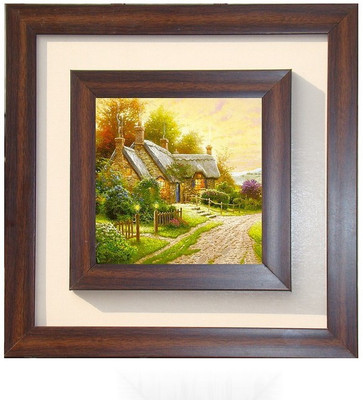 

Lila Painting DVL- S-1068 With Wooden Frame Canvas Art(12 inch X 12 inch)