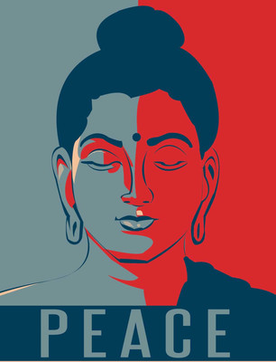 

Tallenge - Modern Art - Buddha Peace - Unframed Rolled A3 Size Poster Paper Print(16.5 inch X 11.6 inch, Rolled)