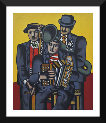 

Tallenge - Fernand Léger - The Three Musicians - Framed A3 Size Poster Paper Print(17 inch X 12 inch, Framed)