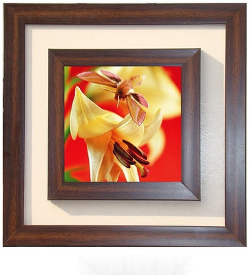 

Lila Painting DVL- M- 253 With Wooden Frame Canvas Art(15 inch X 15 inch)