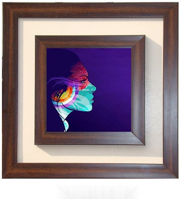 

Lila Painting DVL- S- 655 With Wooden Frame Canvas Art(12 inch X 12 inch)