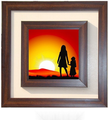 

Lila Painting DVL- M-1110 With Wooden Frame Canvas Art(15 inch X 15 inch)