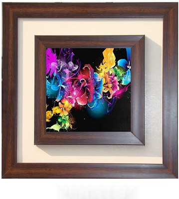 

Lila Painting DVL- M- 597 With Wooden Frame Canvas Art(15 inch X 15 inch)
