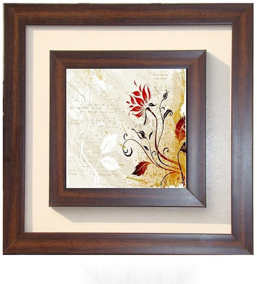 

Lila Painting DVL- L- 568 With Wooden Frame Canvas Art(18 inch X 18 inch)