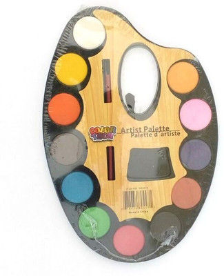 

Asa Products plastic 12 Paint Wells Palettes(Set of 1, Multicolor)