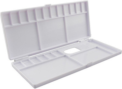 

Kabeer Art Kabeer Art 1 Plastic 33 Paint Wells Palettes with Lid(Set of 1, White)