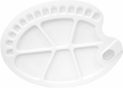 BRuSTRO Plastic 20 Paint Wells Palettes(Set of 1, White) BRuSTRO Plastic 20 Paint Wells Palettes(Set of 1, White)