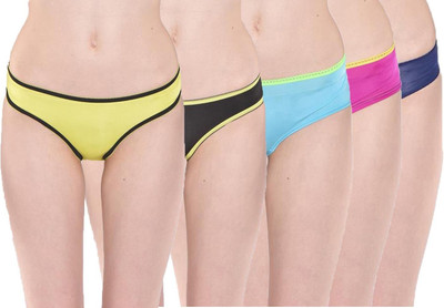 

Kotty Women Hipster Multicolor Panty(Pack of 5, Assorted colors