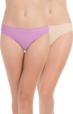 

PrettySecrets Fashion Women Thong Beige, Purple Panty(Pack of 2