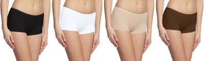 Fashion Line Women Boy Short Multicolor Panty(Pack of 4) Fashion Line Women Boy Short Multicolor Panty(Pack of 4)