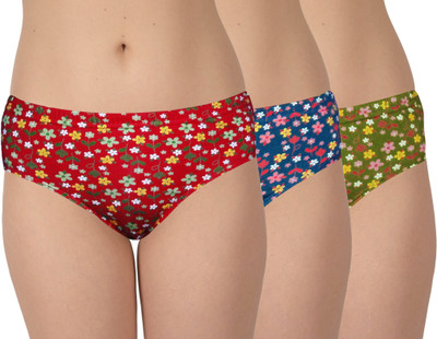 Selfcare Women Hipster Multicolor Panty(Pack of 3)