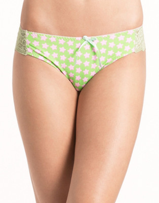 

PrettySecrets Pink, White Checks Women's Hipster Green Panty(Pack of 1)