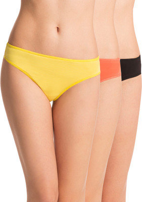 

PrettySecrets Women Hipster Black, Orange, Yellow Panty(Pack of 3