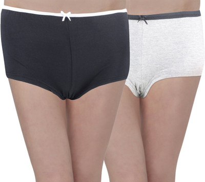 

Hey It's Me Women Hipster Black, Grey Panty(Pack of 2