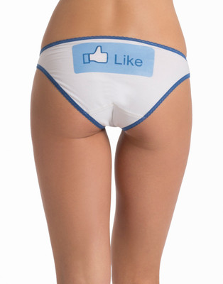 

PrettySecrets Be Cheeky Like Women's Bikini White, Blue Panty(Pack of 1)