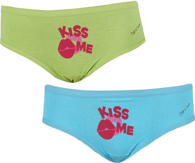 

Soft&Smooth Lbugn Women Hipster Blue, Light Green Panty(Pack of 2