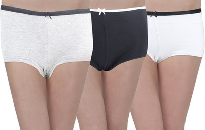

Hey It's Me Women Hipster White, Black, Grey Panty(Pack of 3