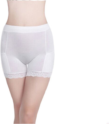 Florentyne Women Boy Short White Panty(Pack of 1)