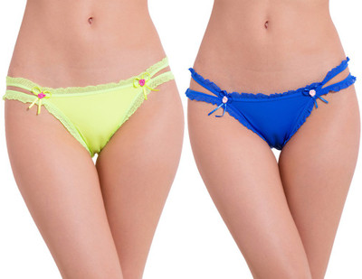 PAVVOIN Women Bikini Multicolor Panty(Pack of 2)