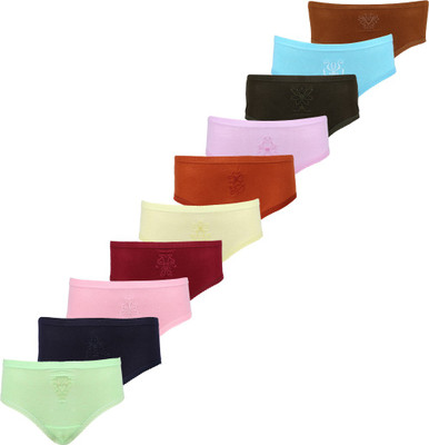 VAISHMA Women Hipster Multicolor Panty(Pack of 10)