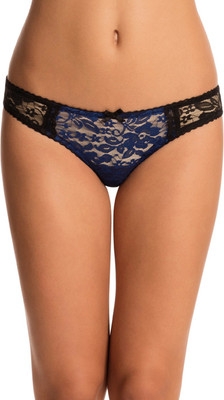 

PrettySecrets Women's Bikini Dark Blue, Black Panty(Pack of 1)