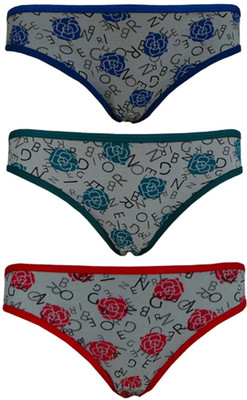 Lure Wear Women Bikini Multicolor Panty(Pack of 3, Multicolour