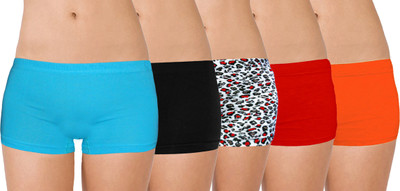 

Selfcare Panty For Girls(Multicolor, Pack of 5, Light blue;black;skin-red;red;orange