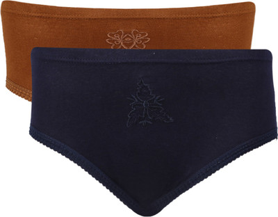 

Vaishma Embroidered-MRDBU Women Hipster Brown, Dark Blue Panty(Pack of 2