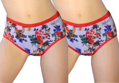 Pusyy Women Hipster Multicolor Panty(Pack of 2)